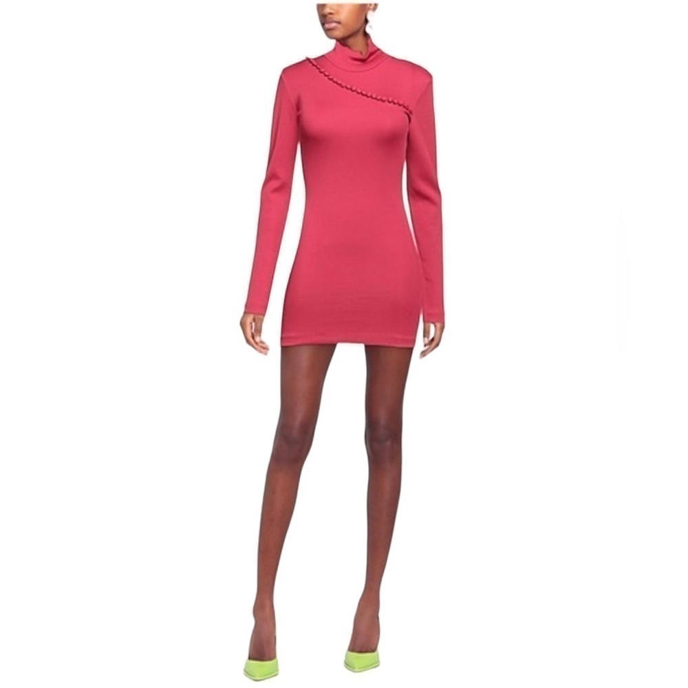 Rotate Birger Christensen - No. 73 Flambee Turtleneck Mini Dress Size 8